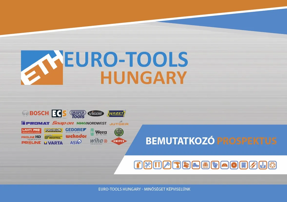 Euro-Tools Hungary bemutatkozó prospektus